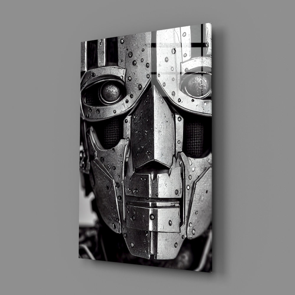 Graphite-noir panel bringing haunted gravity to a contemporary man cave