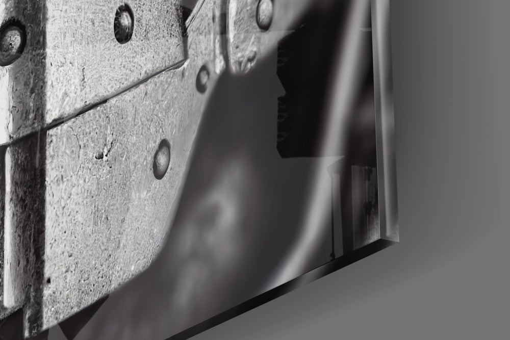 Meet Wode artwork anchoring a wall with bold monochrome palette