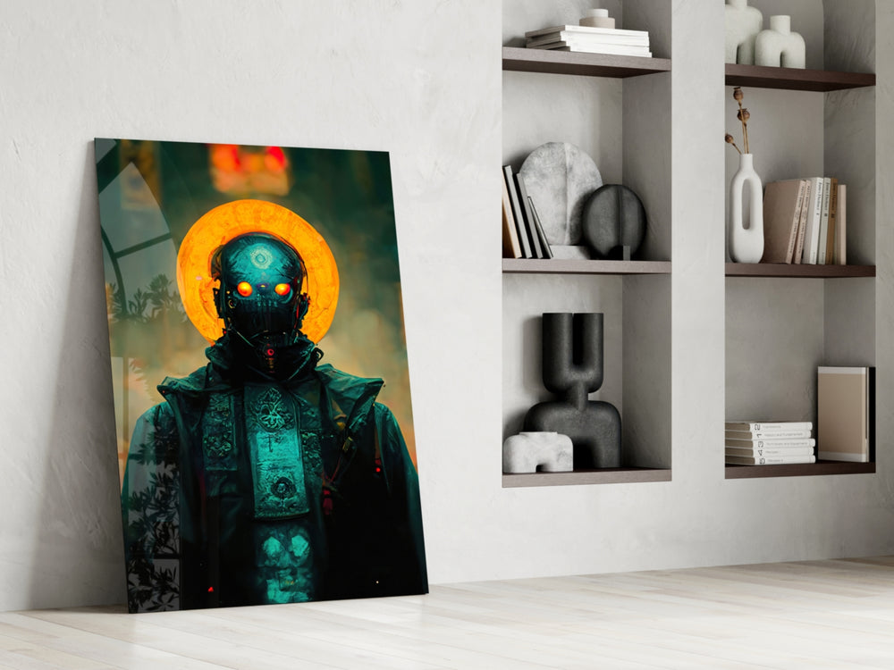 The Prince glass print enhancing a gaming room with cinematic mood