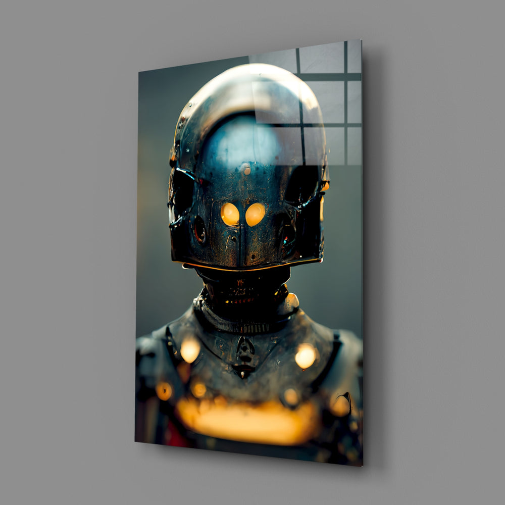 Sci-fi-noir panel bringing kinetic charge to a contemporary man cave