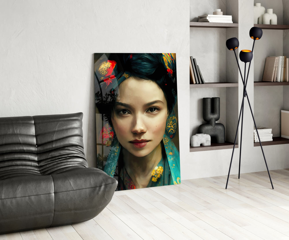 Virtual Beauty panel adding editorial grace to a dining room