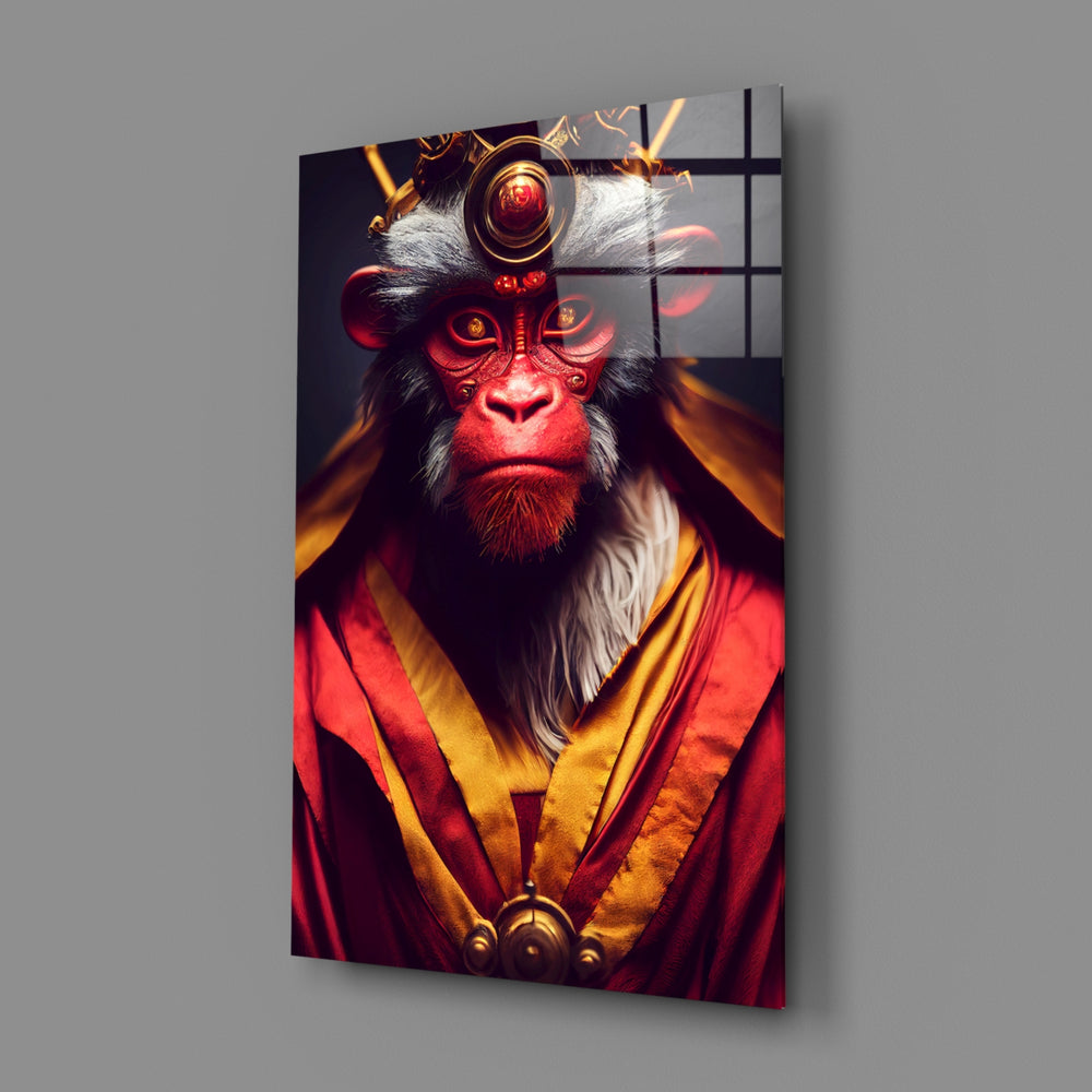 Mythic-portrait panel bringing imperial gravity to a contemporary man cave