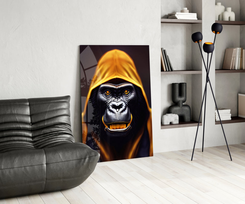 Angry Smile panel adding editorial gravity to a gaming room