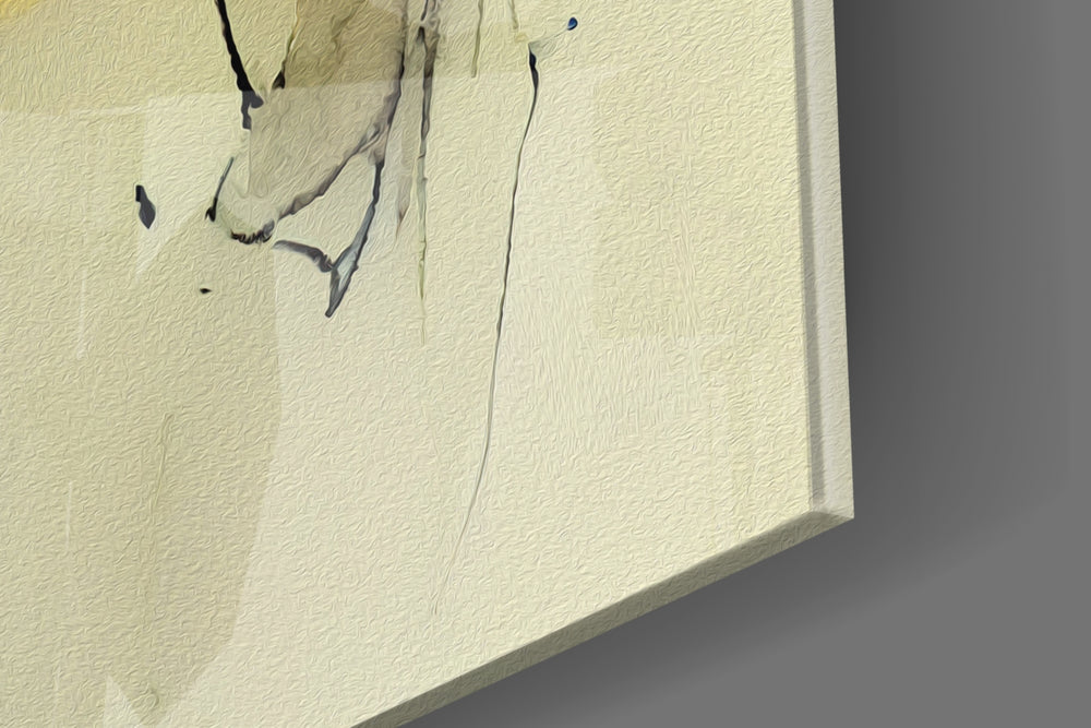 Frequency artwork anchoring a wall with bold modern palette