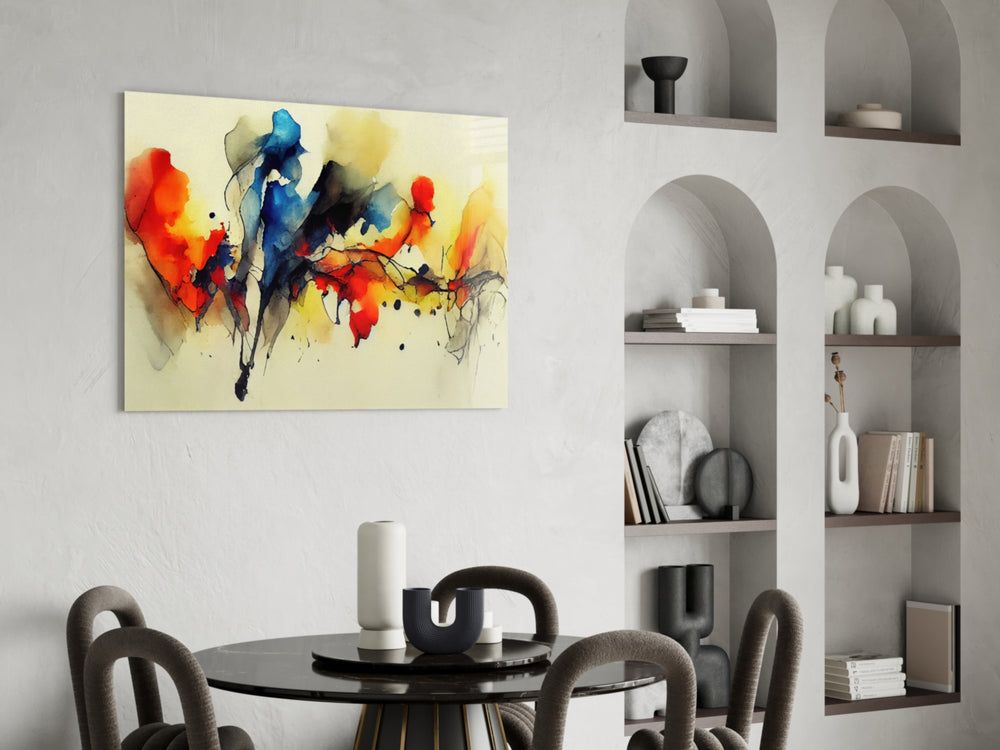 Frequency panel adding editorial grace to a living room