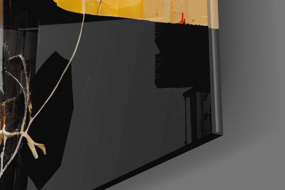 The Rebellious Look artwork anchoring a wall with bold modern palette