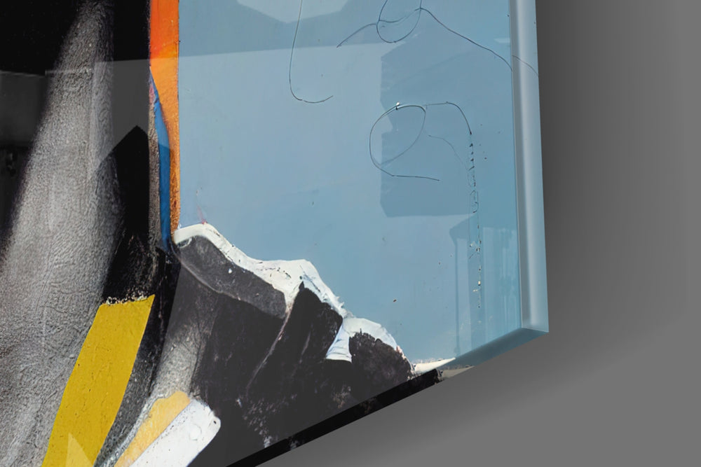 The Rebellious Look artwork anchoring a wall with bold modern palette