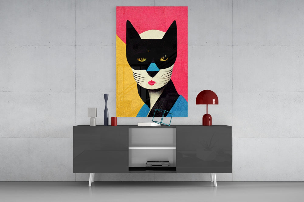 Masked panel catching window light to reveal its kinetic charm