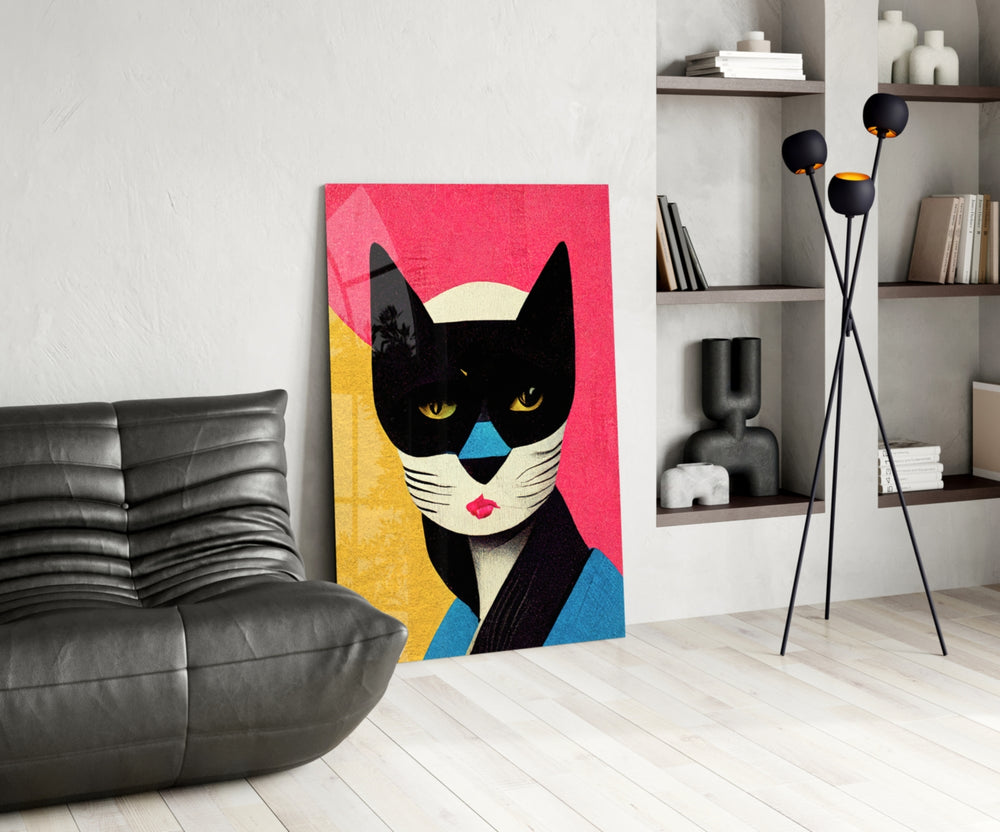 Masked panel adding editorial grace to a living room