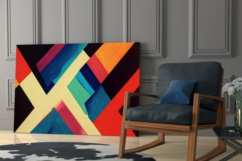 Corners glass print enhancing a study with cinematic energy