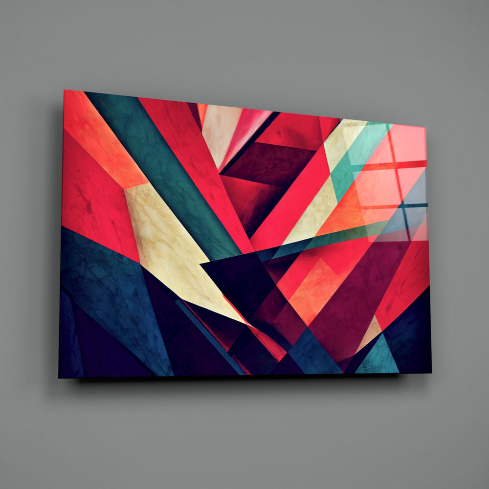 Constructivist-abstract panel bringing modernist drama to a contemporary office