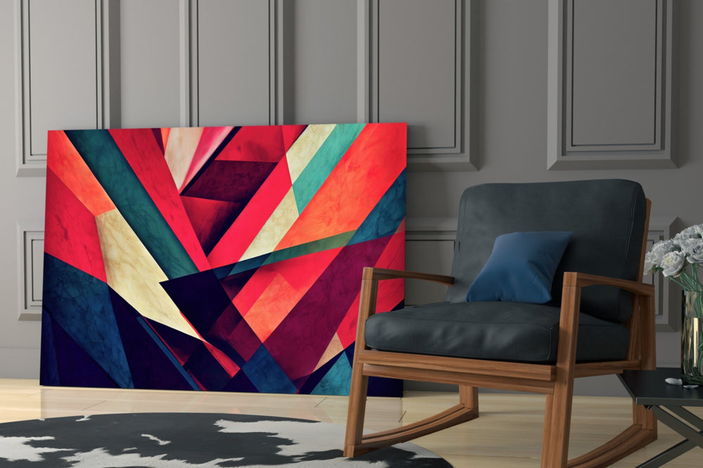 Corners glass print enhancing a study with cinematic energy