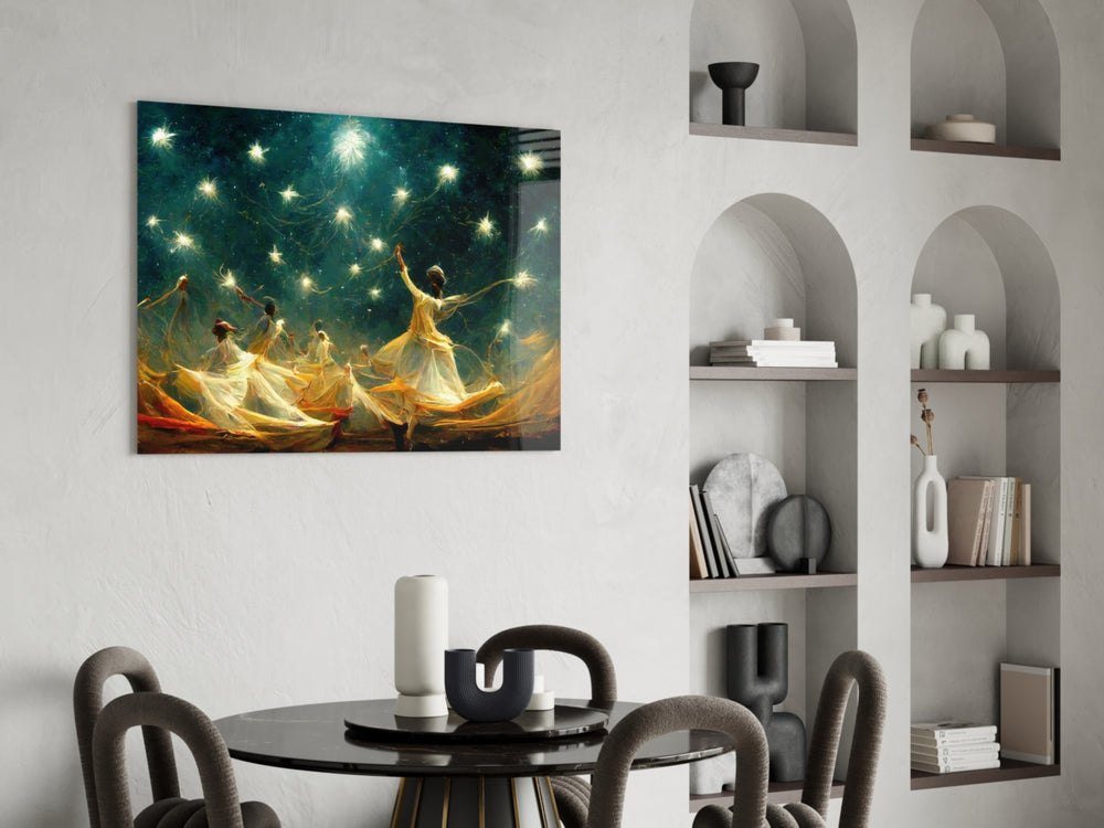 Mysticism panel adding editorial grace to a living room