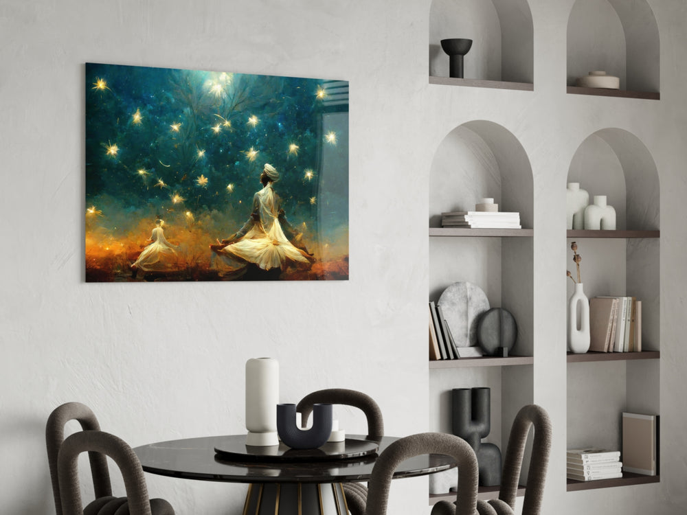 Mysticism panel adding editorial grace to a living room