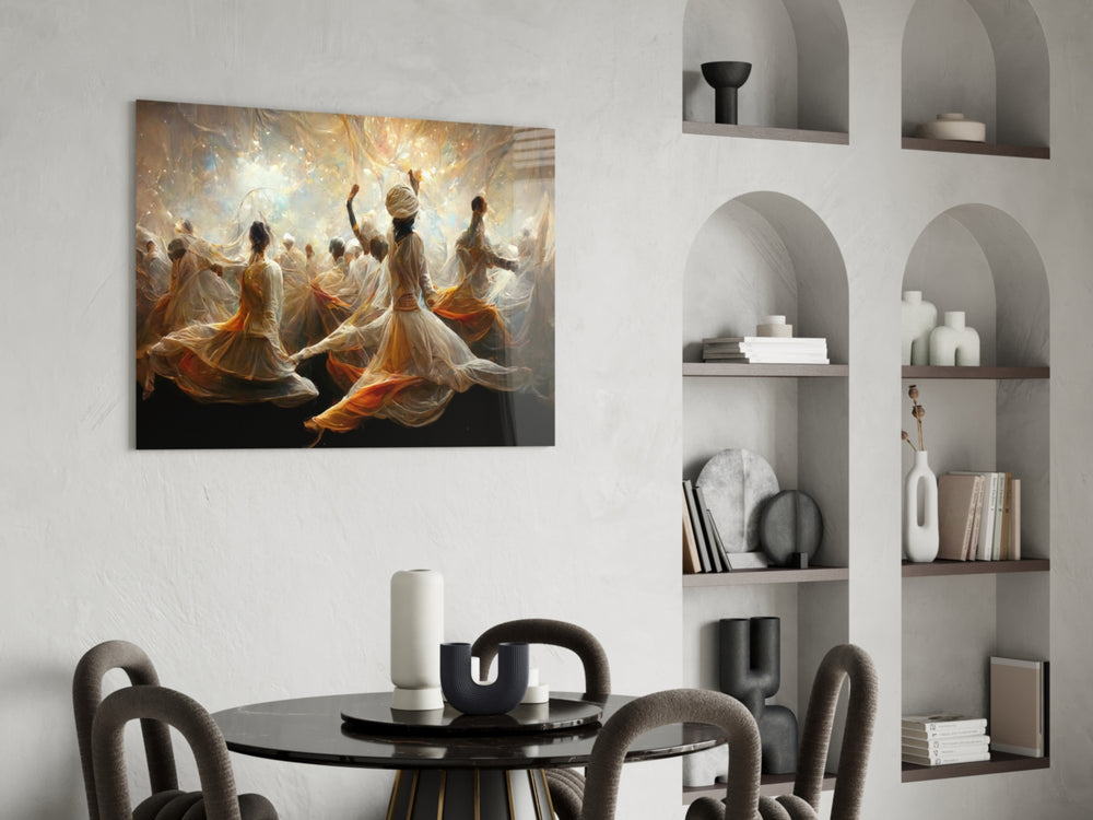 Mysticism panel adding editorial grace to a living room