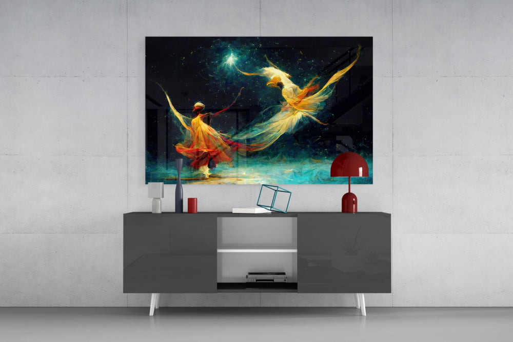 Mysticism panel catching window light to reveal its kinetic wonder
