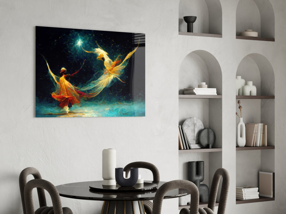 Mysticism panel adding editorial grace to a dining room
