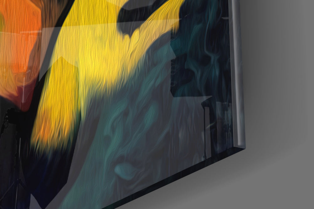 Pop Art Glamour Starlet Glass Wall Art || Designer Collection