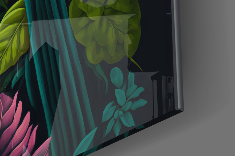 Dating on Amazon artwork anchoring a wall with bold vibrant palette