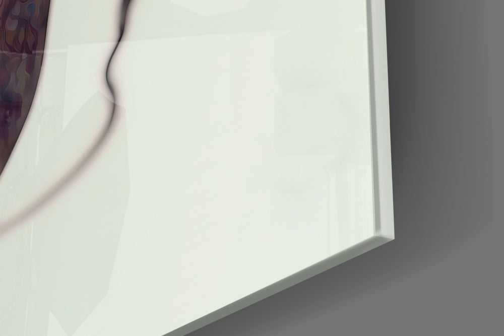 From Cartoon to Reality artwork anchoring a wall with warm dramatic palette