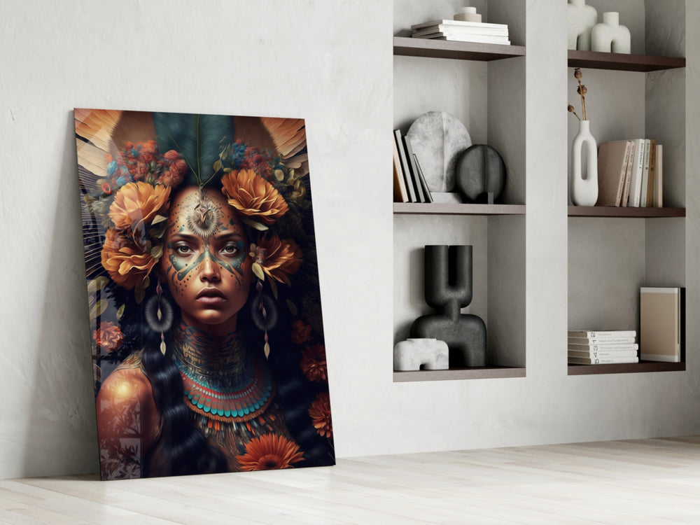 Beauty of the Clan glass print enhancing a study with cinematic mood