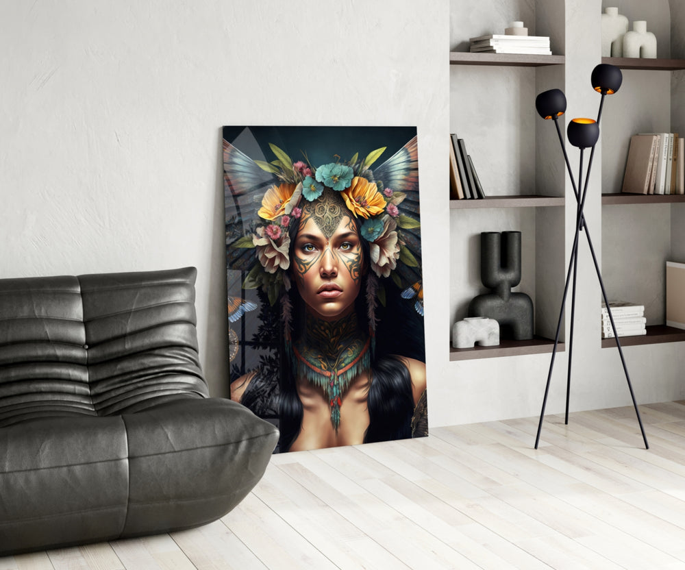 Warrior Beautiful panel adding editorial grace to an office