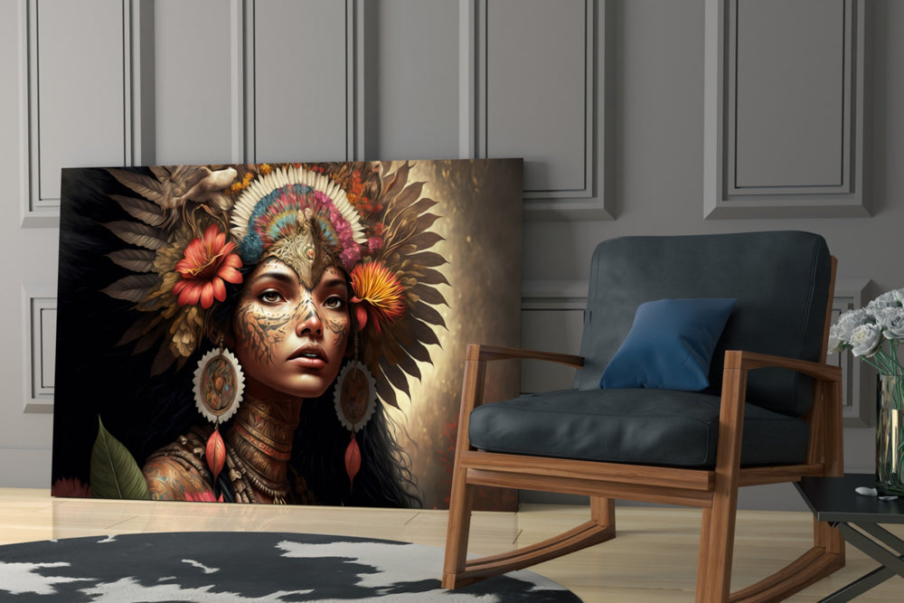 Beauty of the Clan glass print enhancing a study with cinematic mood