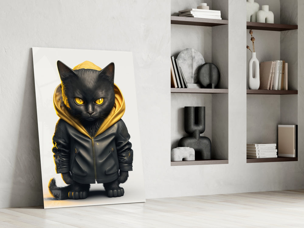 Cutie Cool glass print enhancing an office with cinematic mood