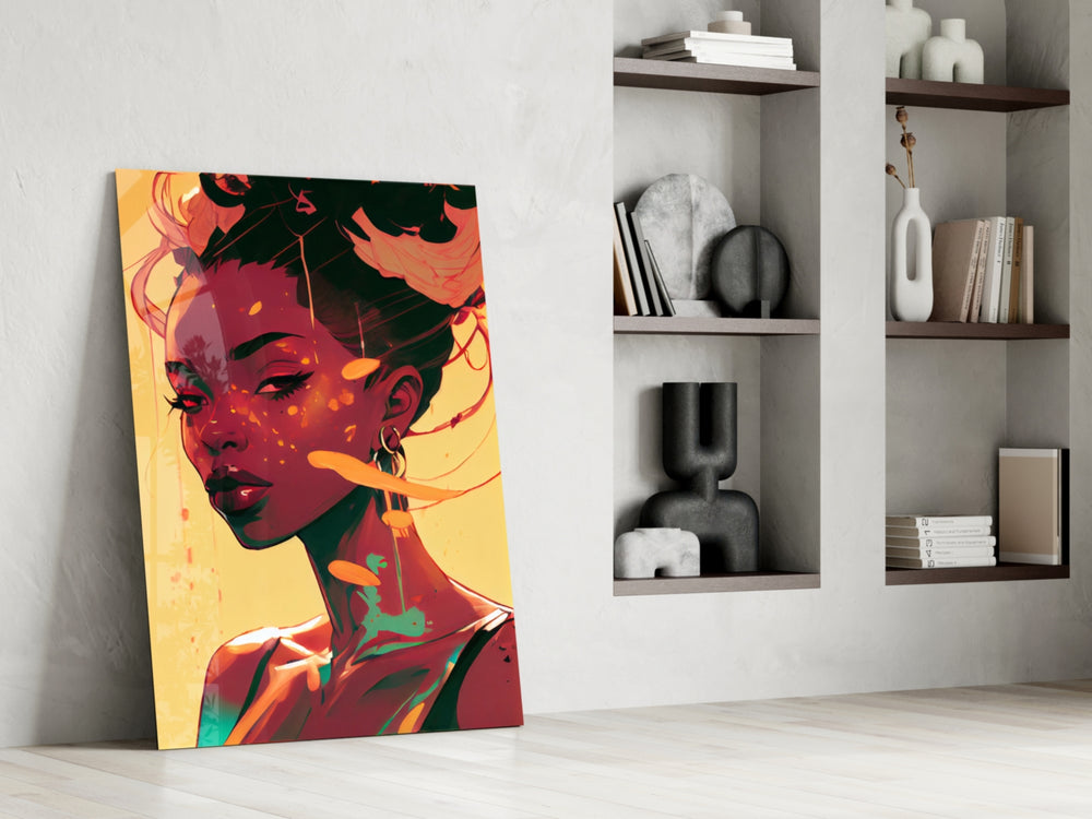 Schuh Glance glass print enhancing a study with cinematic mood