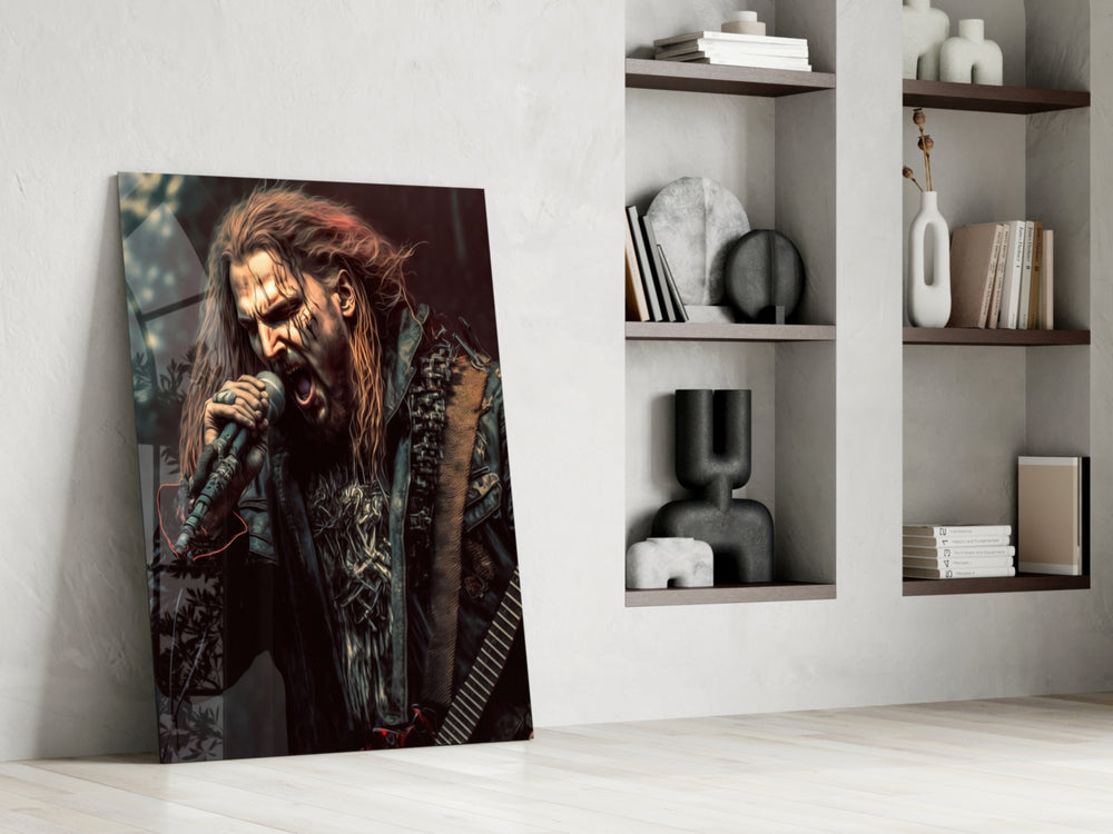 Rockerz glass print enhancing a teen lounge with cinematic mood