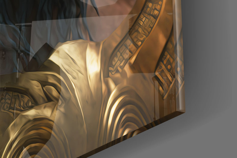 Ape King artwork anchoring a wall with warm dramatic palette