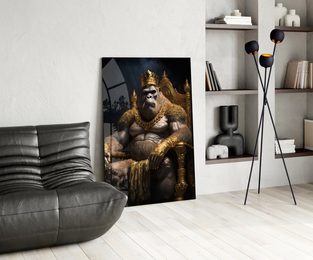 Ape King in Throne panel adding editorial gravity to a study
