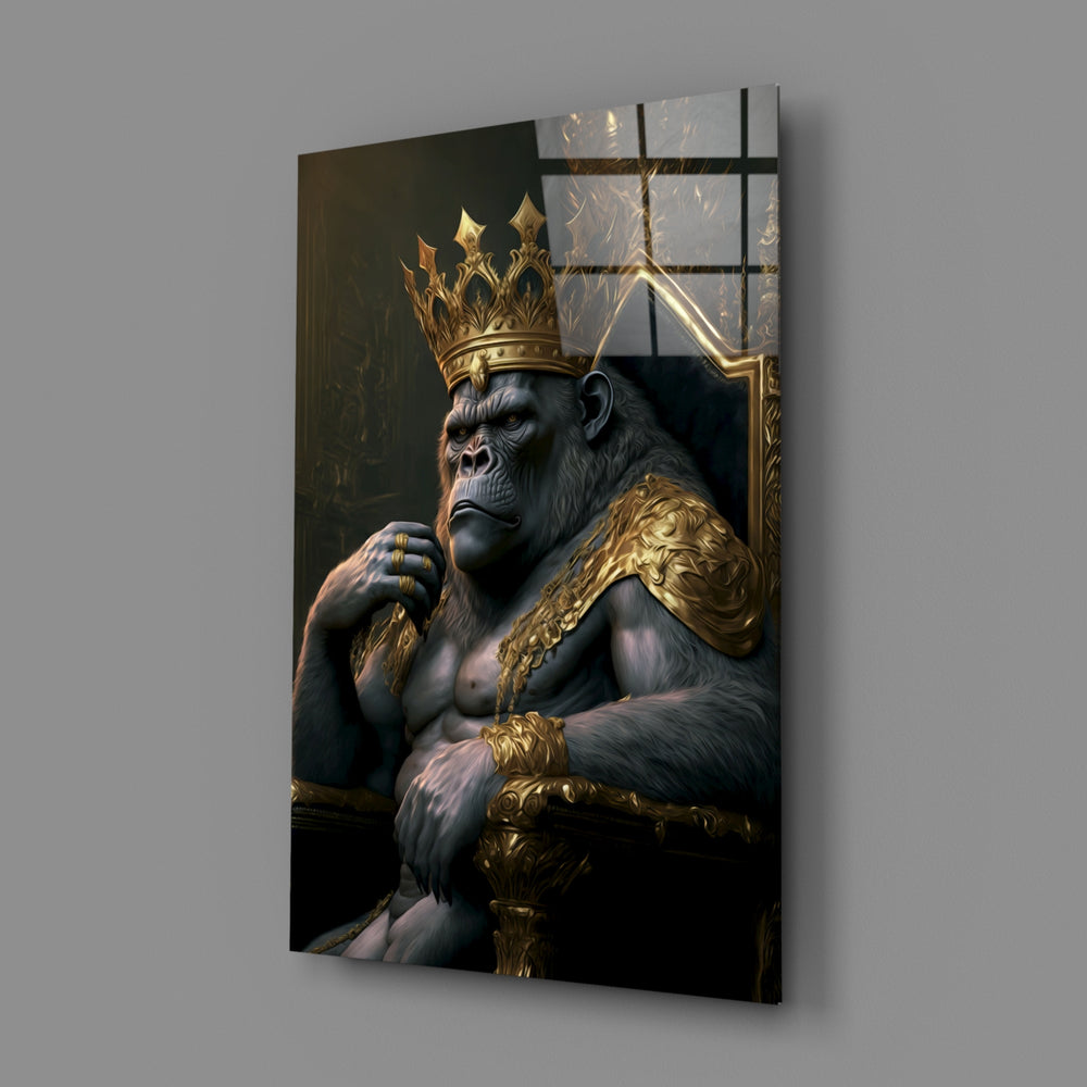 Mythic-portrait panel bringing imperial gravity to a contemporary man cave