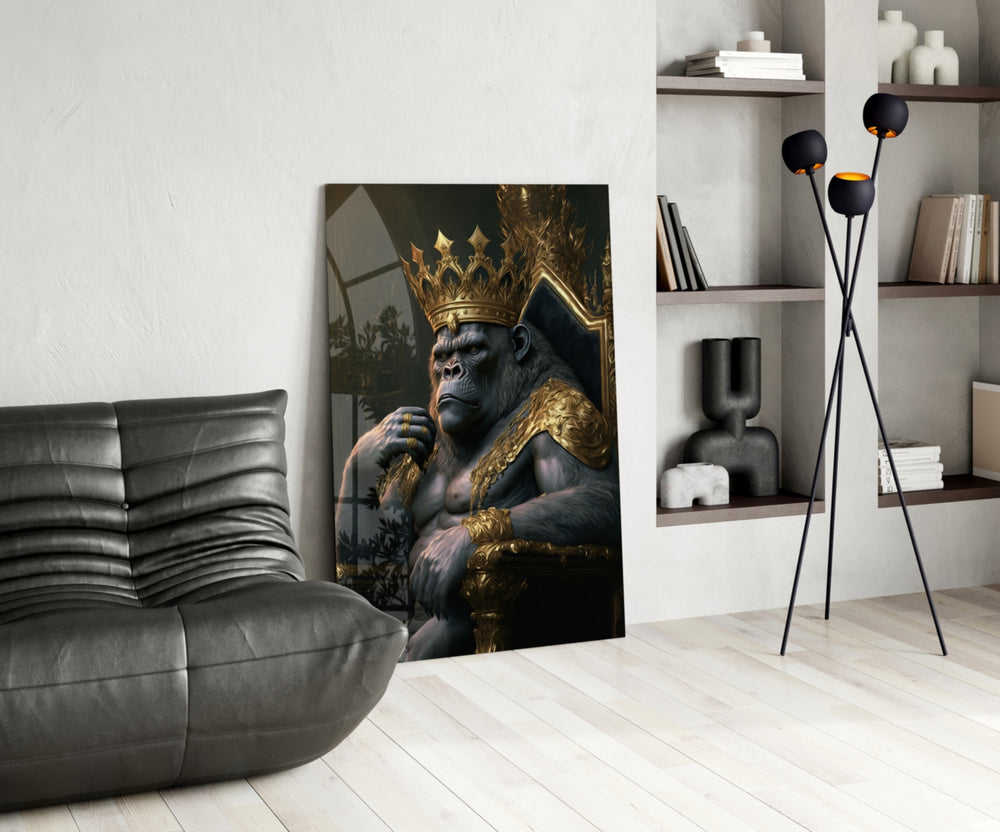 Ape King in Throne panel adding editorial gravity to a study