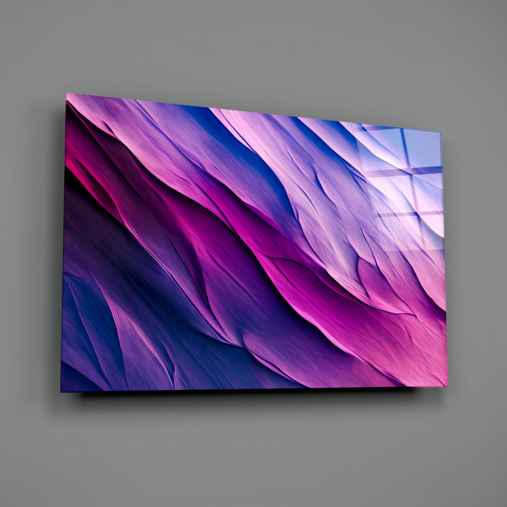 Fluid-abstract panel bringing meditative grace to a contemporary bathroom