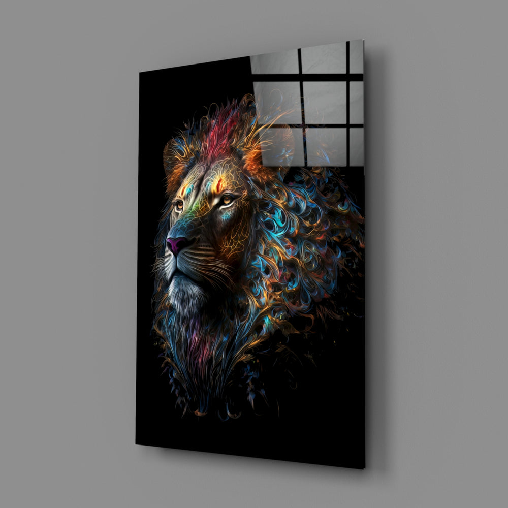 Cosmic-portrait panel bringing kinetic gravity to a contemporary living room