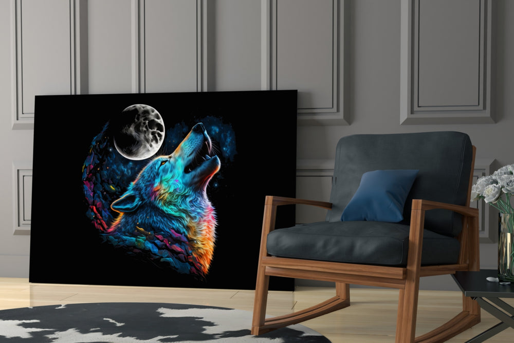Sparkling Freedom glass print enhancing an office with cinematic mood
