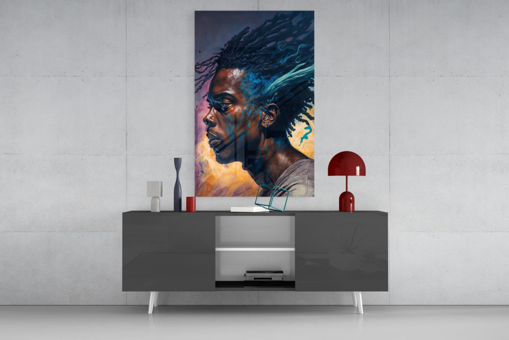 Roy Woods panel catching window light to reveal its meditative gravity
