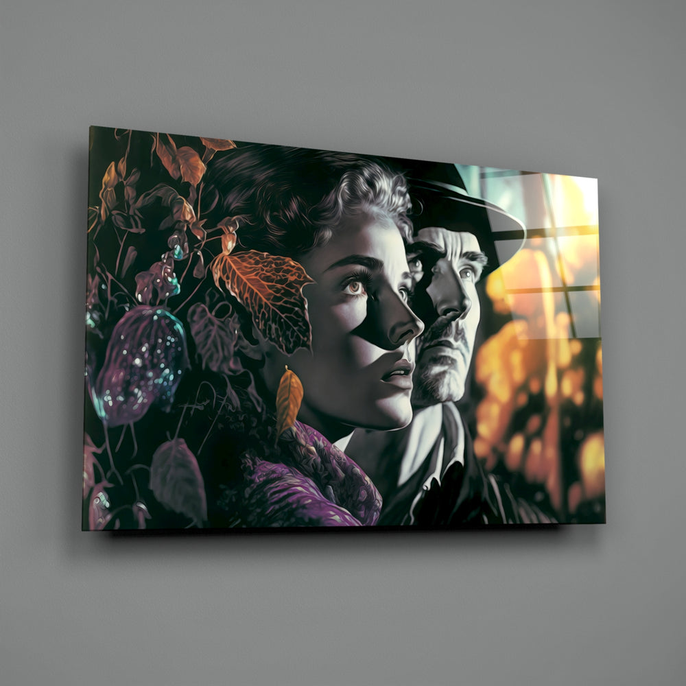 Vintage-cinema panel bringing noir tenderness to a contemporary home theater