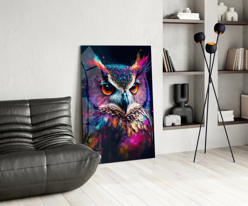 Owl's Eye panel adding editorial drama to a reading nook