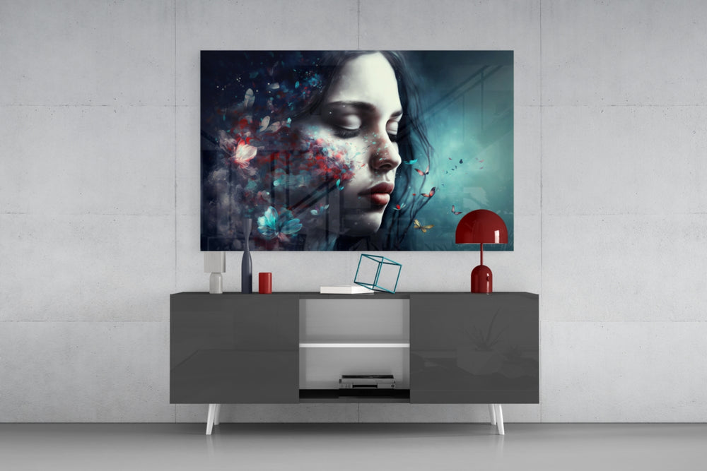 Butterfly Dreams panel catching window light to reveal its dreamlike calm