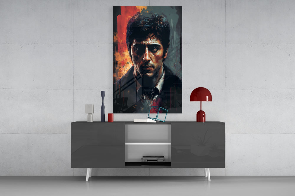 Cinematic Mob Icon Glass Wall Art || Designer Collection