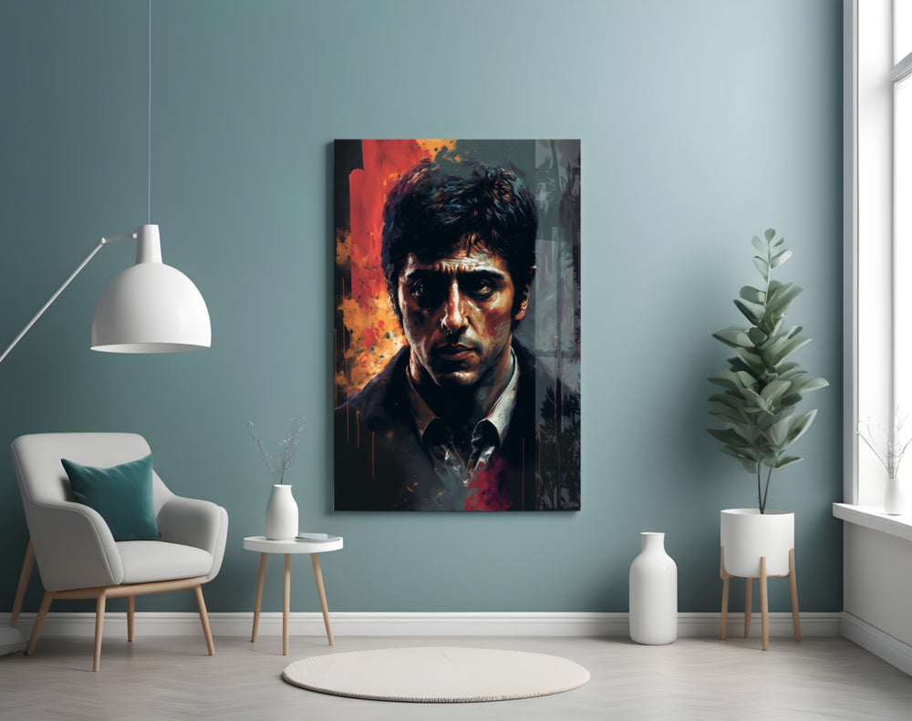 Cinematic Mob Icon Glass Wall Art || Designer Collection