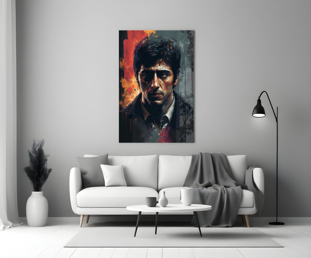 Cinematic Mob Icon Glass Wall Art || Designer Collection