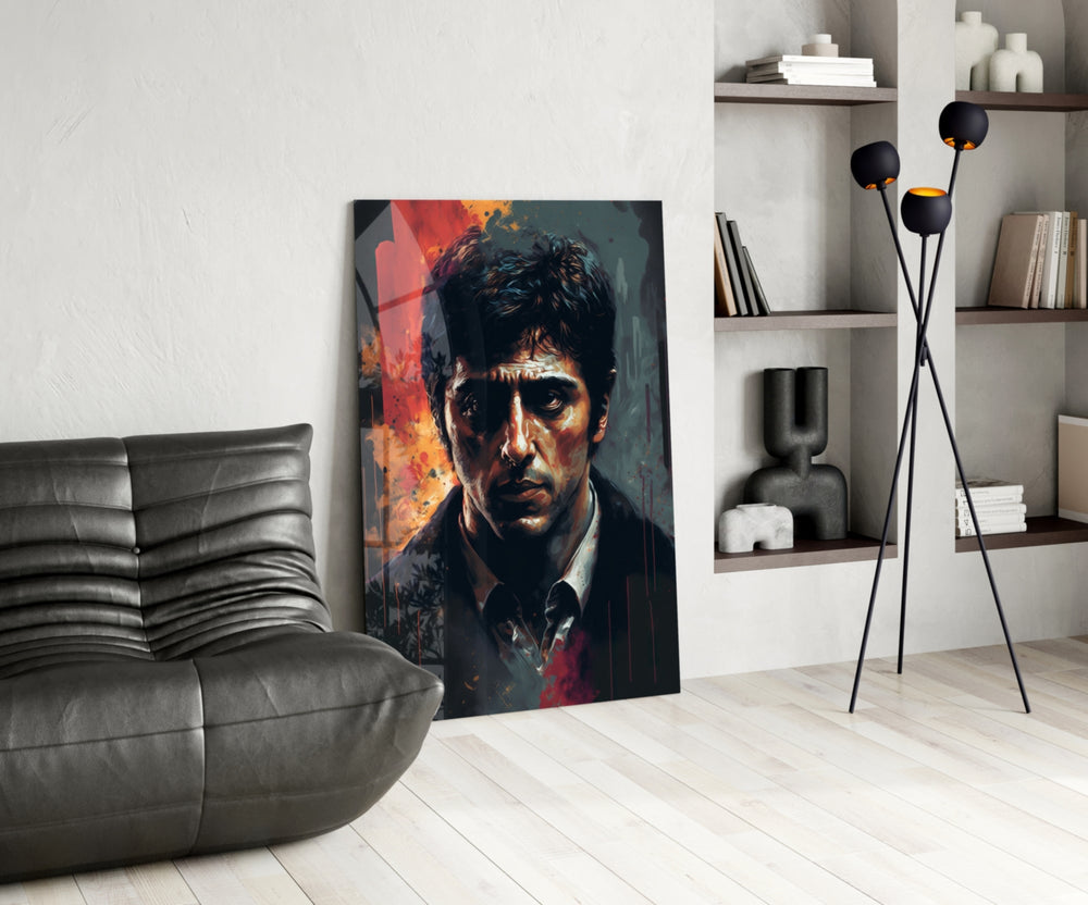 Cinematic Mob Icon Glass Wall Art || Designer Collection