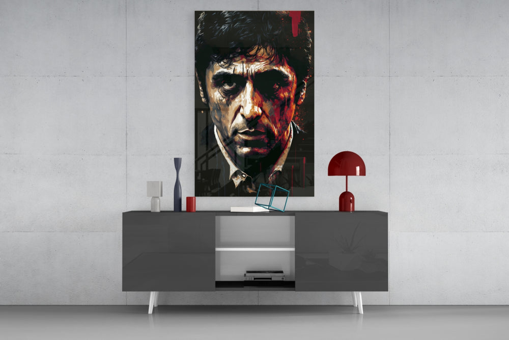 Cinematic Mob Icon Glass Wall Art || Designer Collection