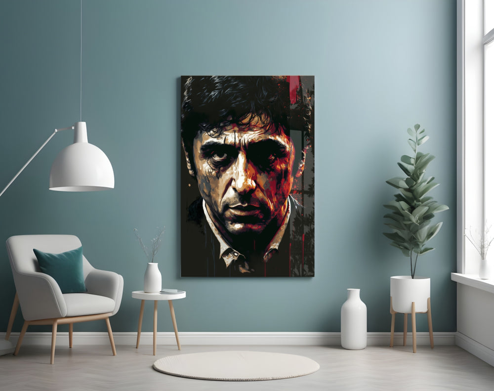 Cinematic Mob Icon Glass Wall Art || Designer Collection