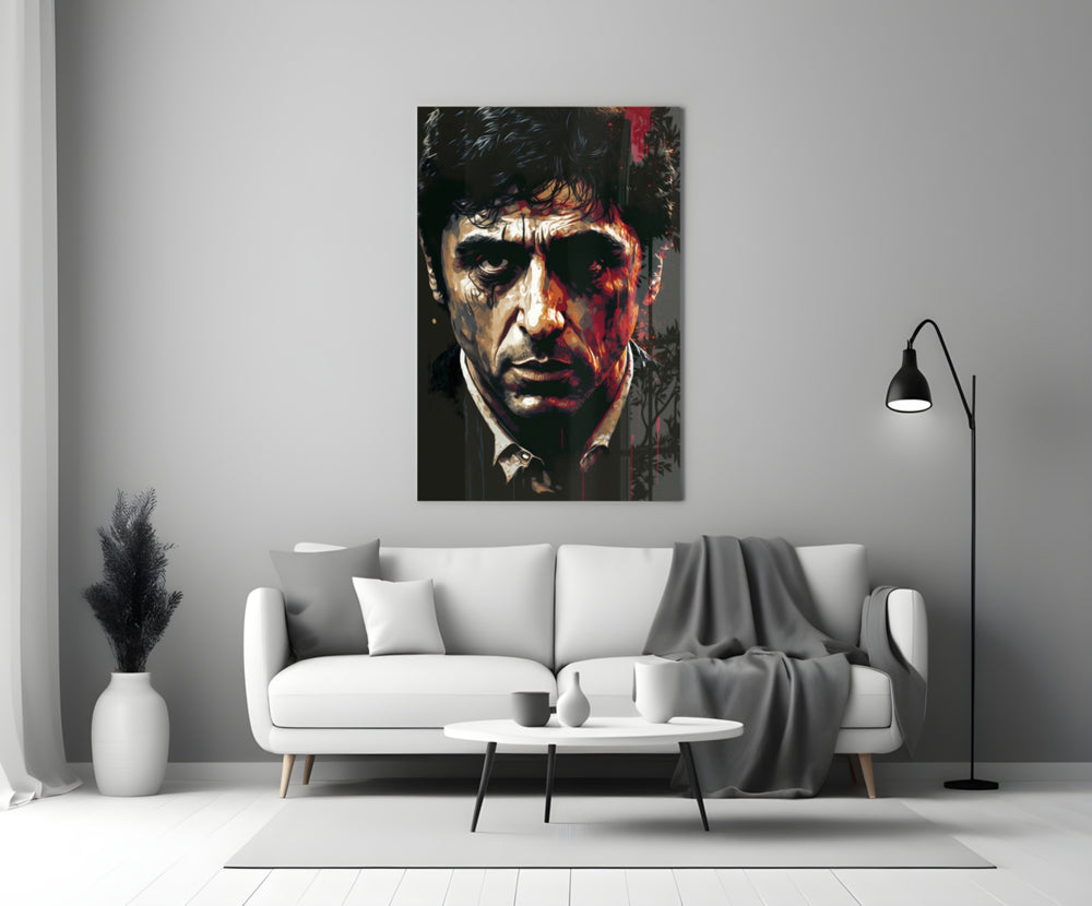 Cinematic Mob Icon Glass Wall Art || Designer Collection