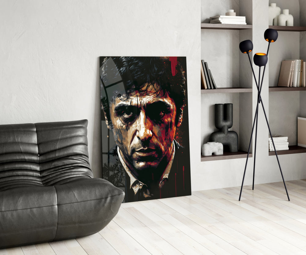 Cinematic Mob Icon Glass Wall Art || Designer Collection