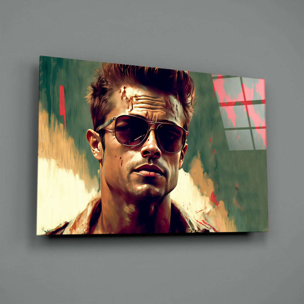 Cinematic-portrait panel bringing sun-warmed grit to a contemporary home theater